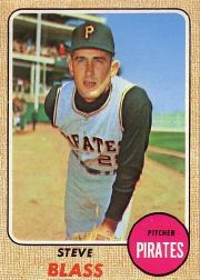 1968 Topps Baseball Cards      499     Steve Blass